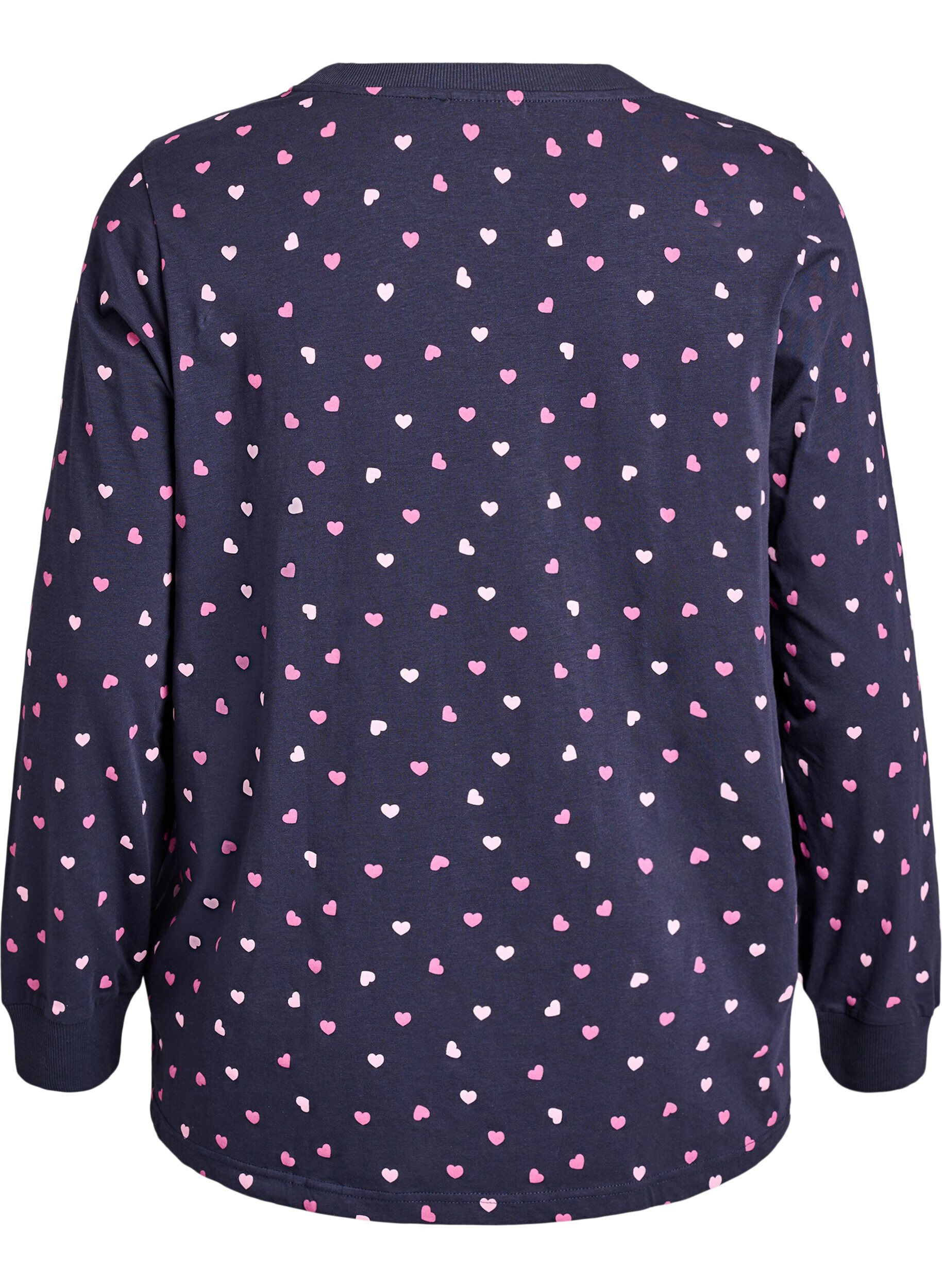 ZizziBedrucktes Schlaftop, Blau, Packshot image number 1