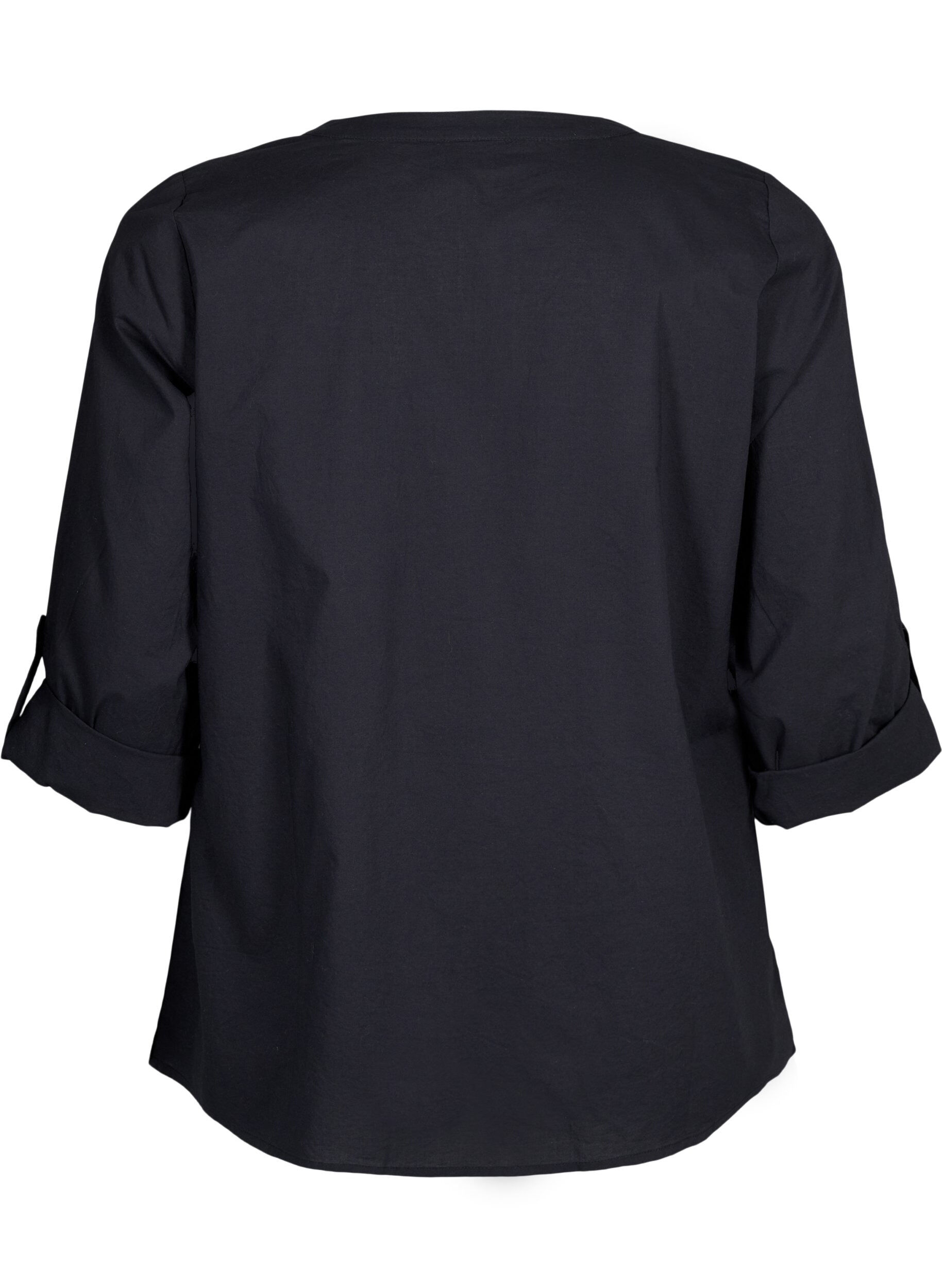ZizziFLASH - Shirt mit H&auml;keldetail, Black, Packshot image number 1