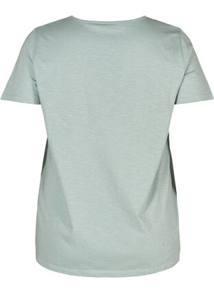 Kurzarm T-Shirt mit Lochstickerei, Gray mist, Packshot image number 1