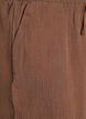 Culotte-Hose aus Baumwollmusselin mit hohem Bund, Braun, Packshot image number 2