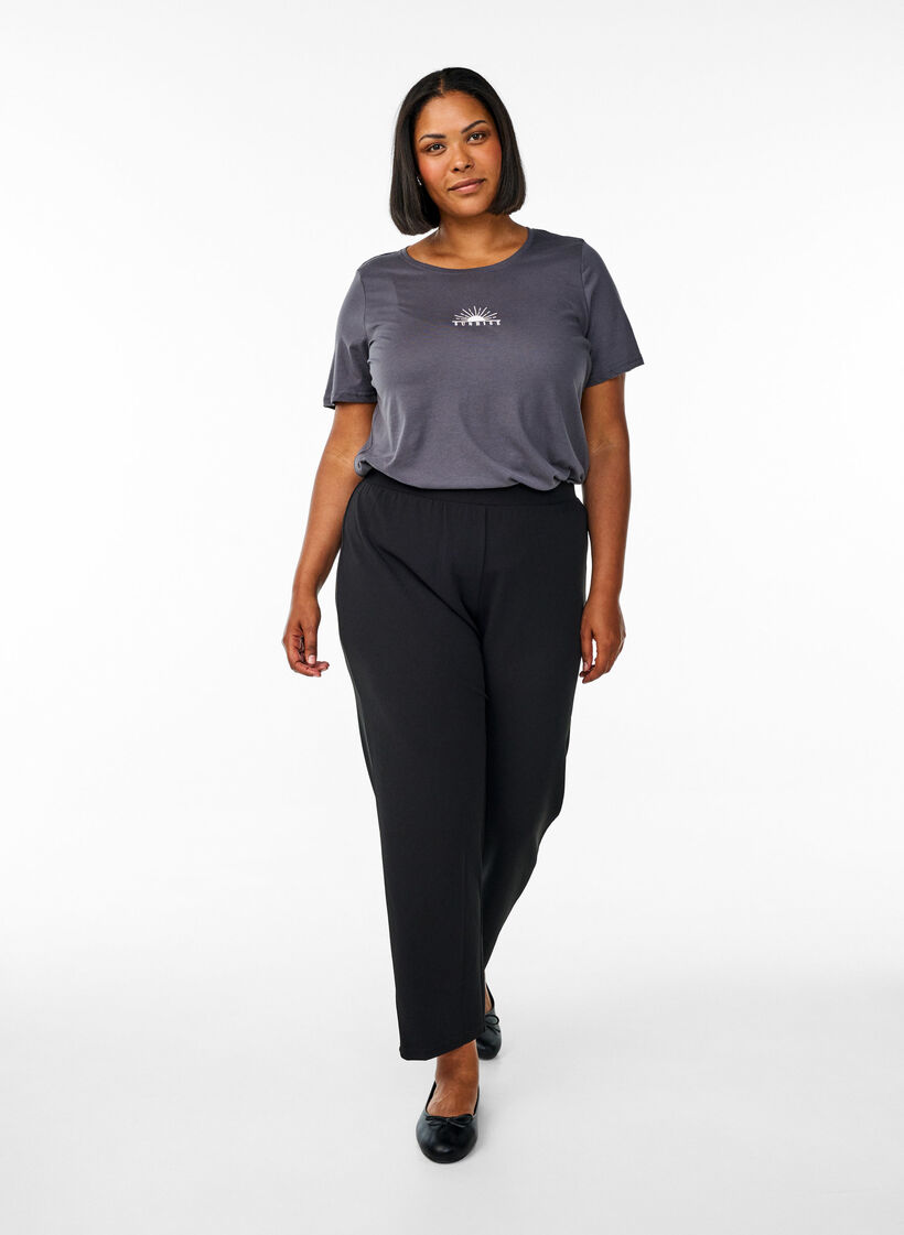 FLASH - T-Shirt mit Print, Grau, Model image number 1