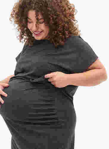 Meliertes Schwangerschaftsset, Black Melange, Model image number 3