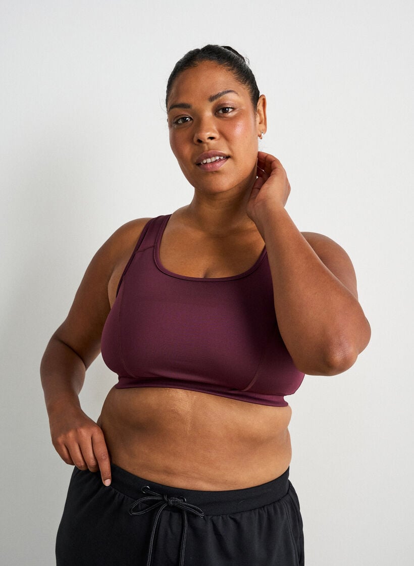 Sport-BH mit Racerback, Rot, Model image number 0