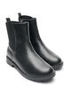 Chelsea-Boot aus Leder mit Elastikeinsatz, Schwarz, Packshot image number 1