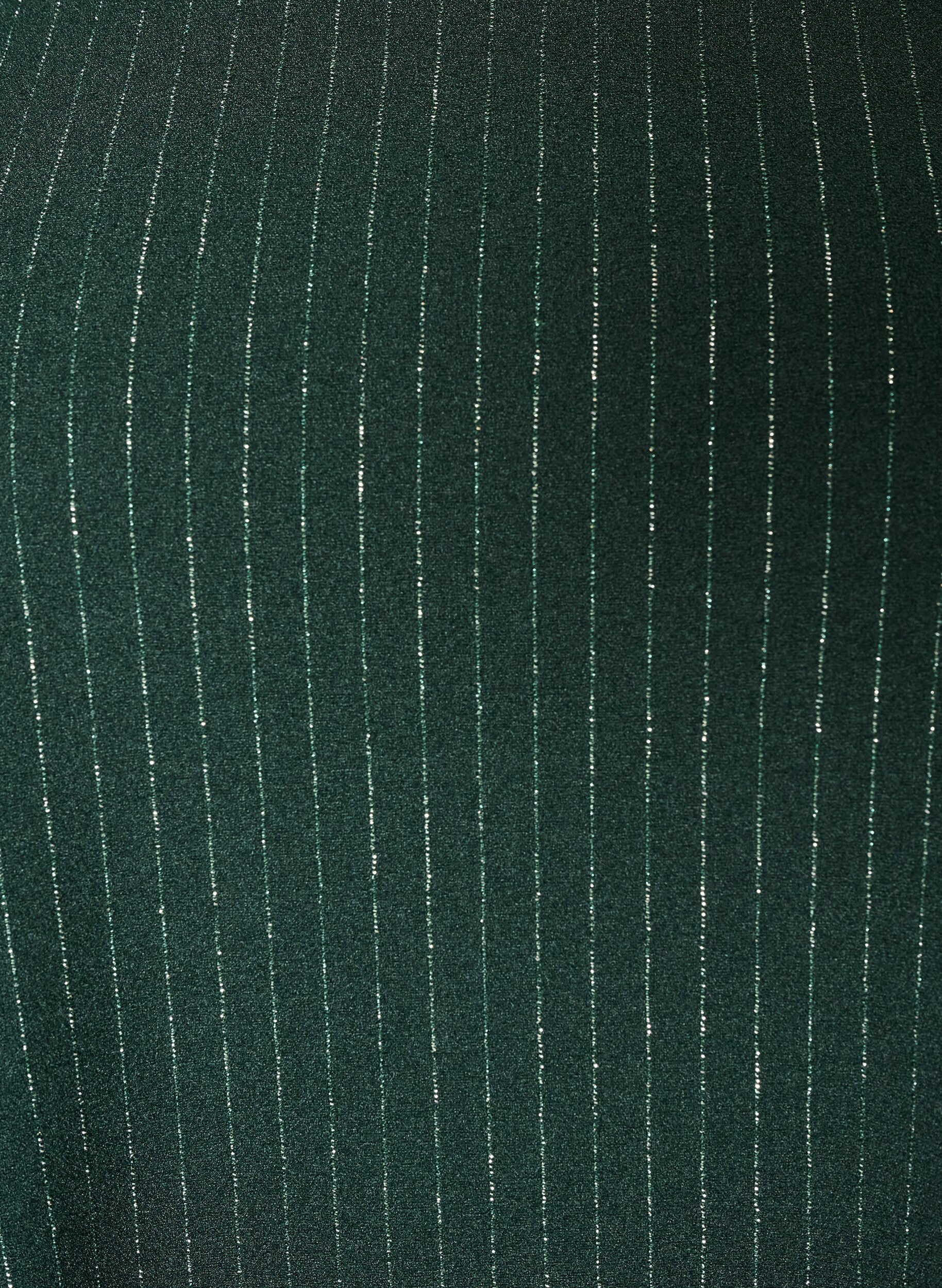 ZizziKurzes A-Linien-Kleid mit Glitzerstreifen, Gr&uuml;n, Packshot image number 2