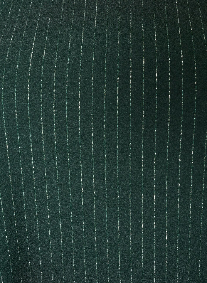 Kurzes A-Linien-Kleid mit Glitzerstreifen, Gr&uuml;n, Packshot image number 2
