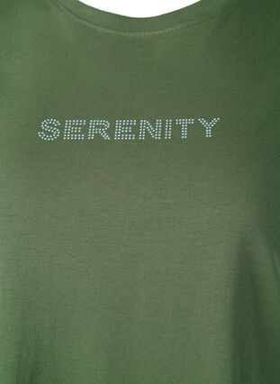 T-Shirt aus Bio-Baumwolle mit Text, Thyme SERENITY, Packshot image number 2
