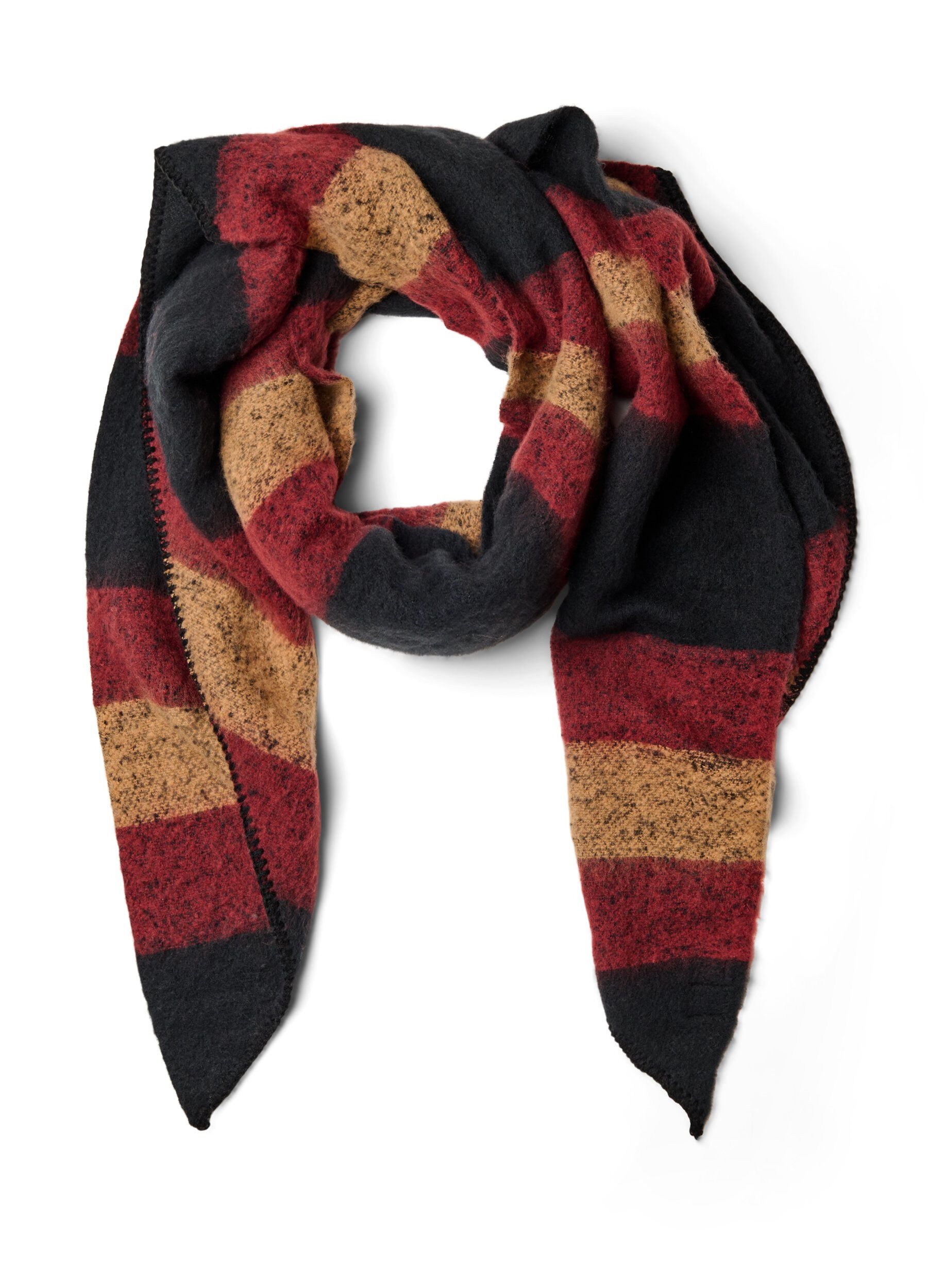 Weicher Schal mit Muster und warmen Farben