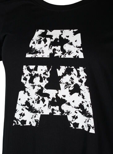 Trainings-T-Shirt mit Print, Black Big A, Packshot image number 2
