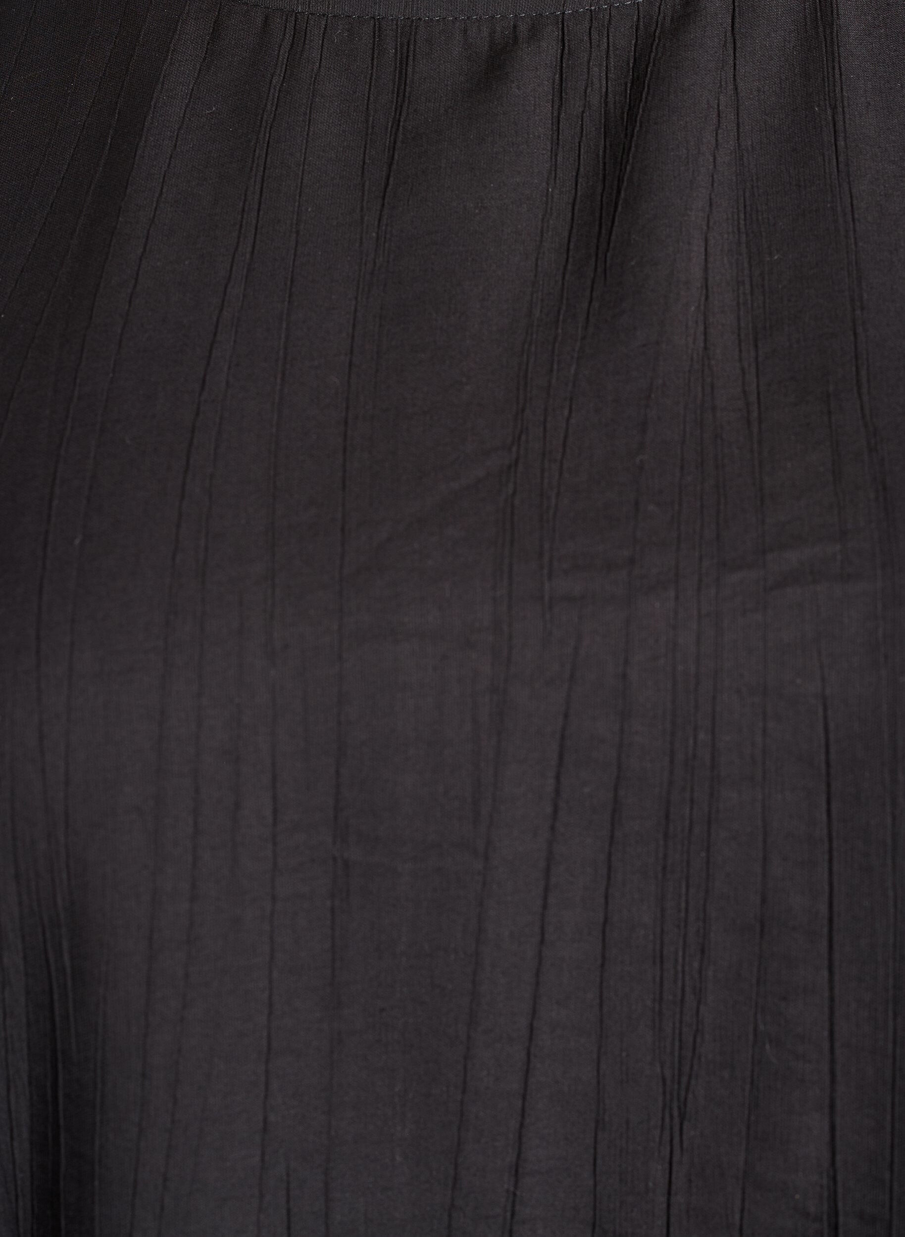 ZizziViskosebluse mit 3/4-&Auml;rmeln und Balloneffekt, Schwarz, Packshot image number 2