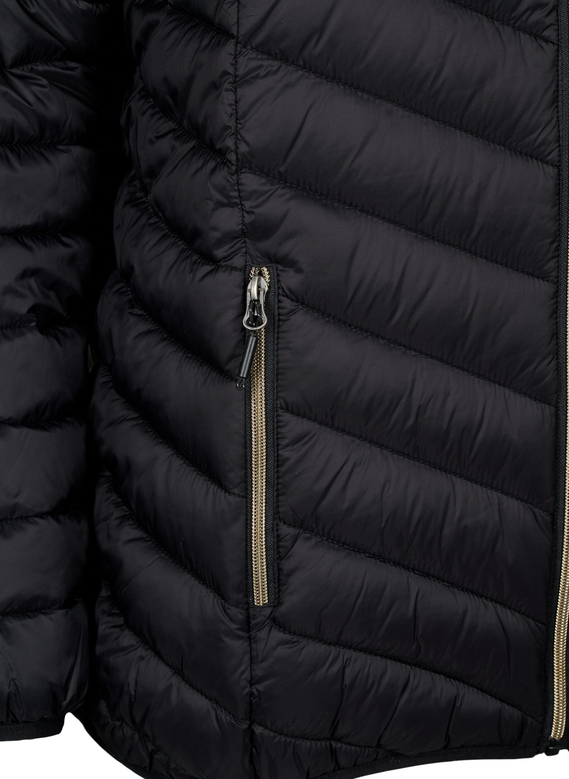 ZizziLeichte Steppjacke mit Kapuze, Schwarz, Packshot image number 2