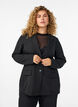 Blazer mit Taschen und Schlitzen, Schwarz, Model image number 0