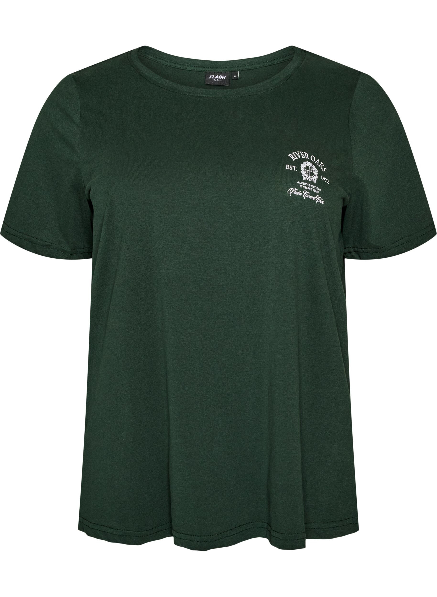 ZizziT-Shirt mit Print, Gr&uuml;n, Packshot image number 0