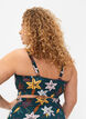 Bikini-Top mit R&uuml;schendetails und Blumenprint, Gr&uuml;n, Model image number 1