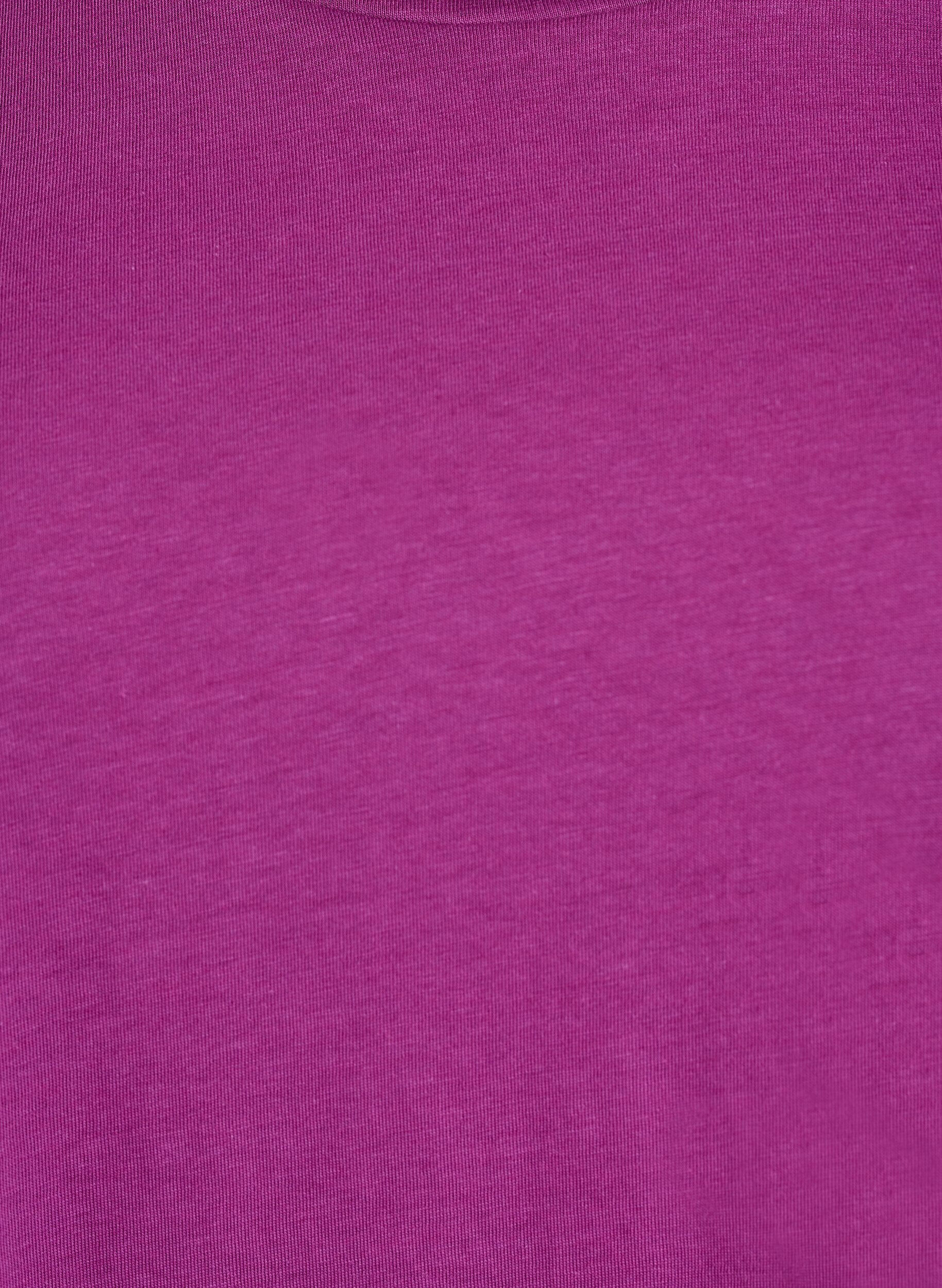 ZizziKurz&auml;rmeliges T-Shirt aus einer Baumwollmischung, Lila, Packshot image number 2