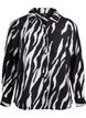 Bluse mit Zebraprint, Schwarz, Packshot image number 0