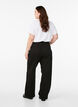 Jeans mit weitem Bein und hohem Bund, Schwarz, Model image number 1