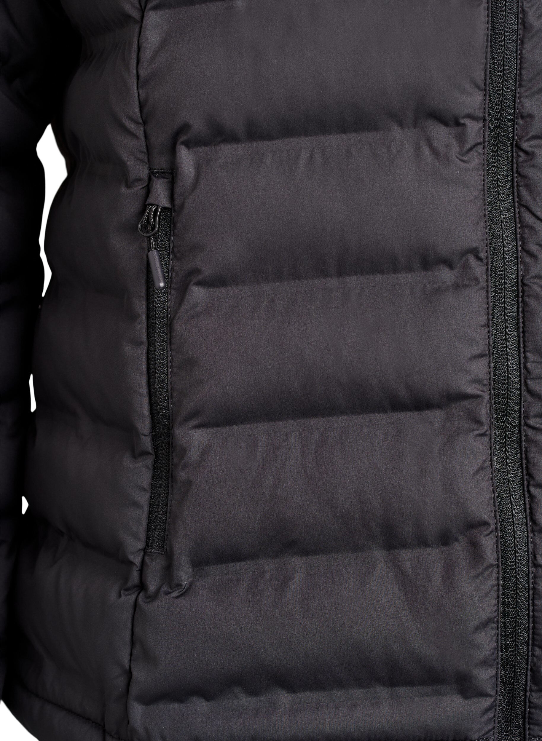ZizziWasserabweisende leichte Jacke mit Kapuze, Schwarz, Packshot image number 3