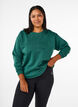 Sweatshirt mit Frottee-Schriftzug, Gr&uuml;n, Model image number 0