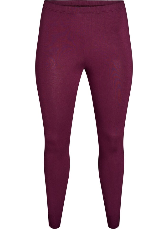 Basic Leggings aus Viskose, Dunkles Bordeaux, Packshot image number 0