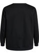 Sweatshirt mit Rosenprint und Strasssteinen, Schwarz, Packshot image number 1