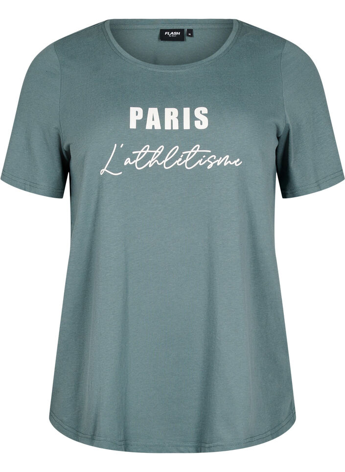 FLASH - T-Shirt mit Print, Grün, Packshot image number 0