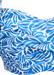 Wattierter Bikini-Oberteil mit Print, Blau, Packshot image number 2