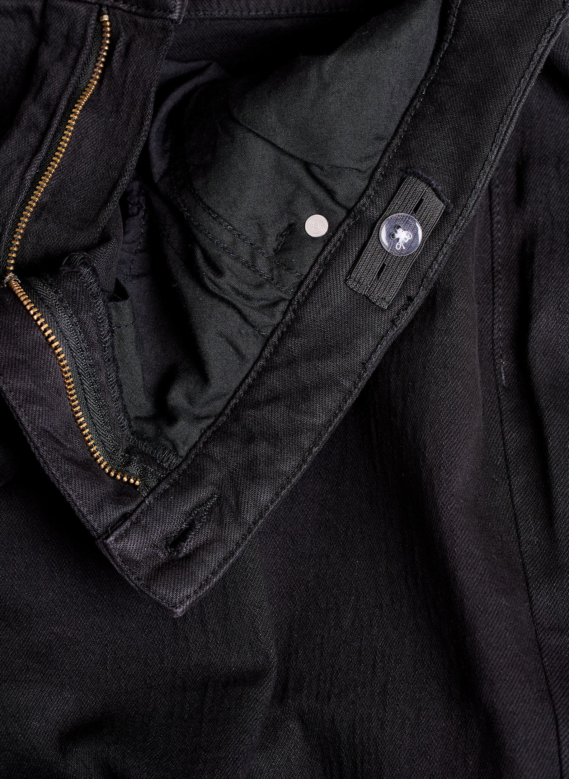 ZizziJeans mit weitem Bein und hohem Bund, Schwarz, Packshot image number 3
