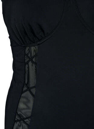 Badeanzug mit Bügel und Bänder-Details, Black, Packshot image number 2