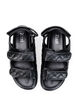 Wide Fit Sandalen aus Leder, Schwarz, Packshot image number 2