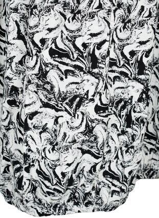 Kurzärmeliges, bedrucktes Baumwollkleid, Swirl AOP, Packshot image number 3