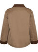 Leicht wattierte Jacke mit Cordkragen, Braun, Packshot image number 1