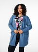 Strickjacke mit Rippenstrick und Taschen, Blau, Model image number 0