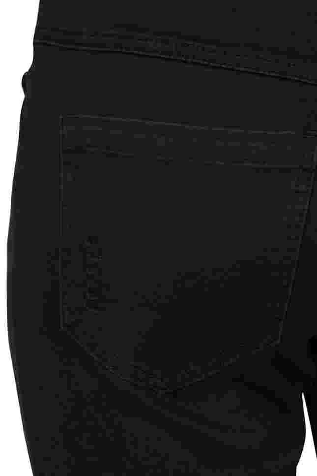 Slim Fit Emily Jeans mit normaler Taille, Black, Packshot image number 3
