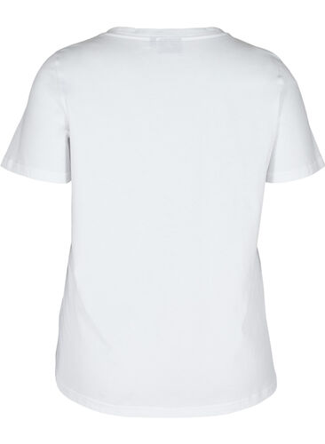T-Shirt mit Print, Bright White TRAVEL, Packshot image number 1