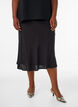 Viskoserock mit elastischem Bund, Schwarz, Model image number 0