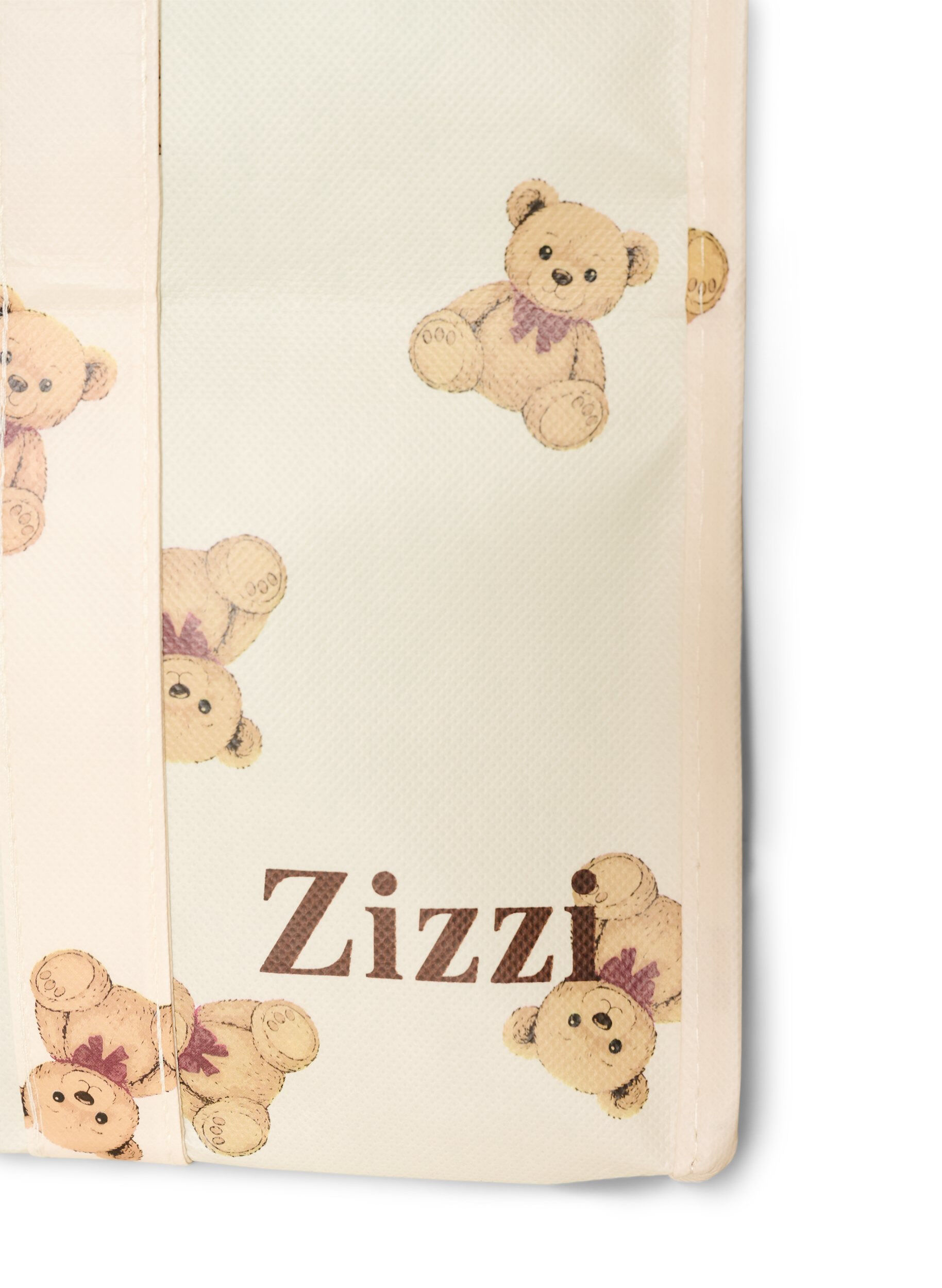 ZizziEinkaufstasche mit Rei&szlig;verschluss, Beige, Packshot image number 2
