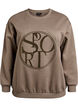 Sweatshirt mit Print, Walnut, Packshot image number 0