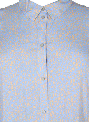 Hemdblusenkleid aus Viskose mit Aufdruck, Small Dot AOP, Packshot image number 2