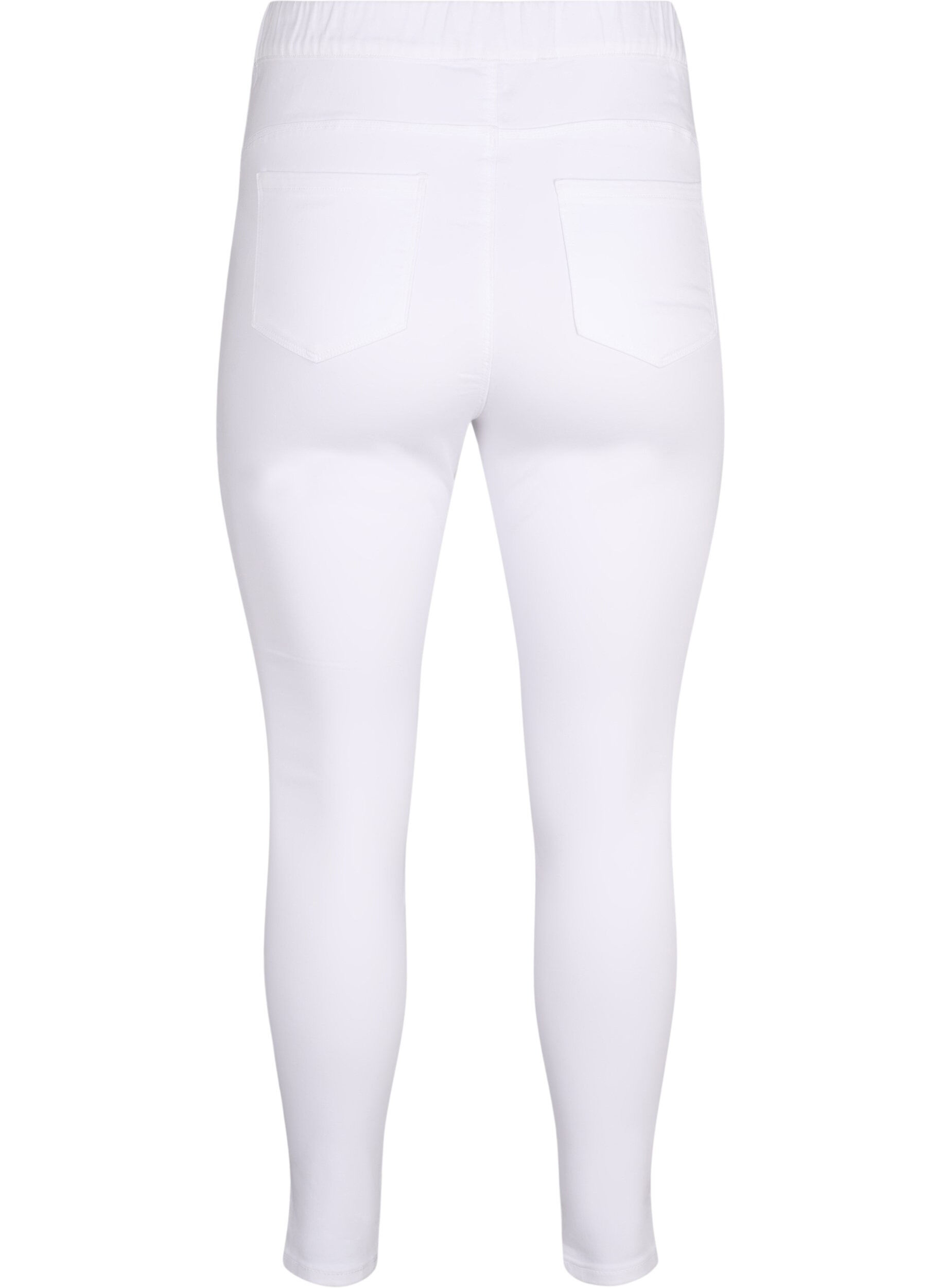 ZizziJeggings mit hoher Taille, Wei&szlig;, Packshot image number 1