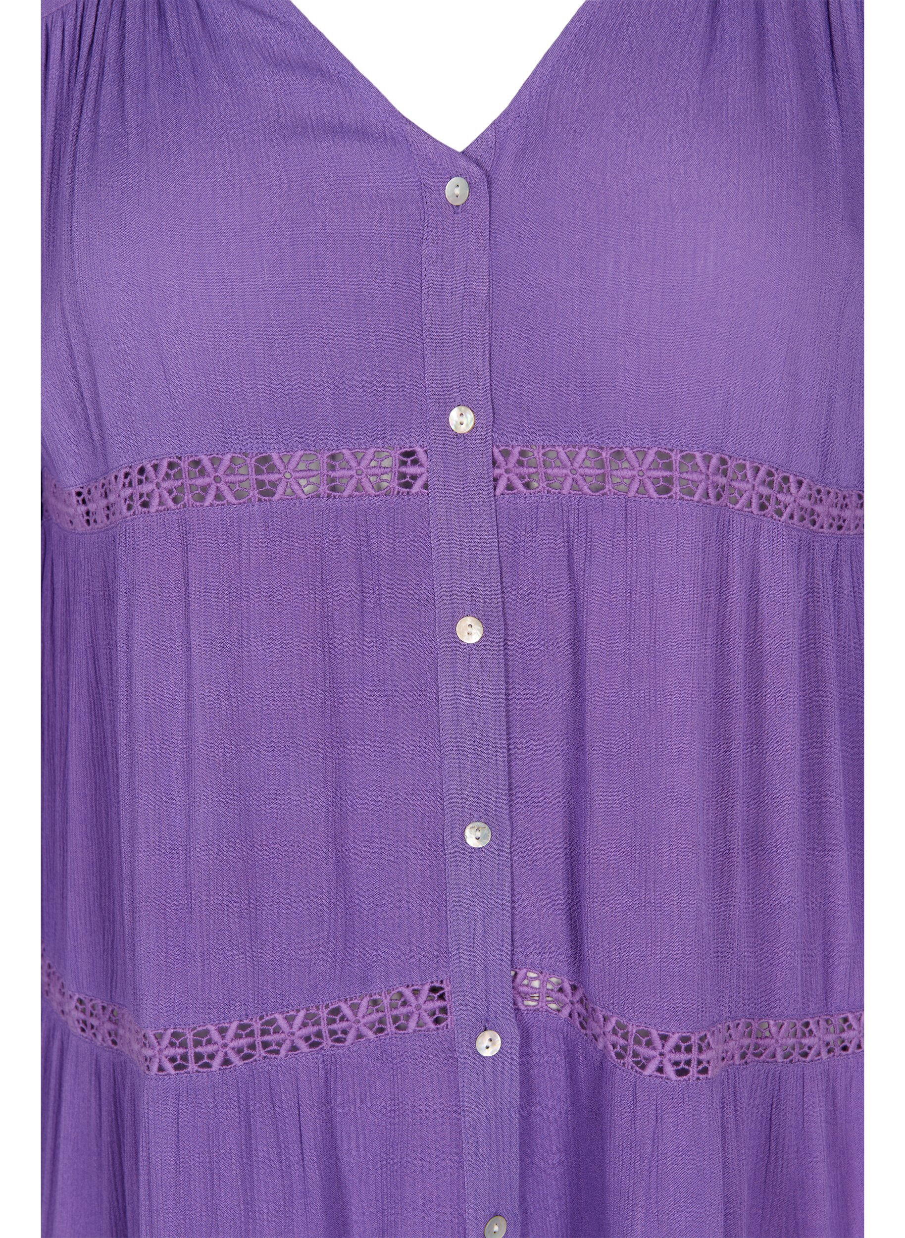 ZizziViskose Strandkleid, Royal Lilac, Packshot image number 2