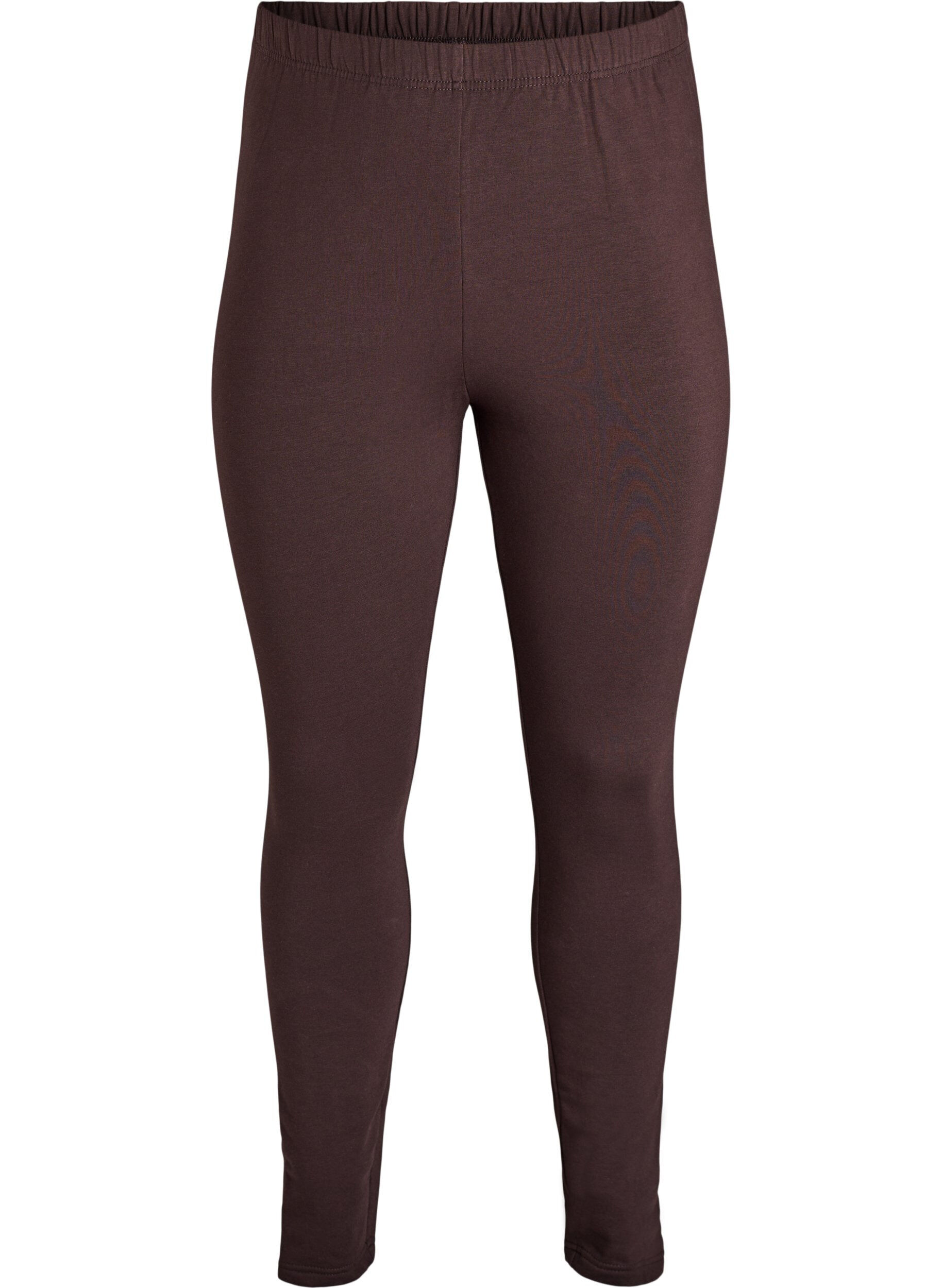 ZizziGef&uuml;tterte Baumwollleggings, Braun, Packshot image number 0