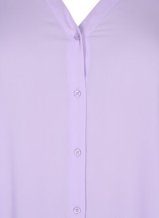 Langärmeliges Hemd mit V-Ausschnitt, Purple Rose, Packshot image number 2