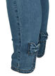 Cropped Amy Jeans mit hoher Taille und Schleife, Blue denim, Packshot image number 3