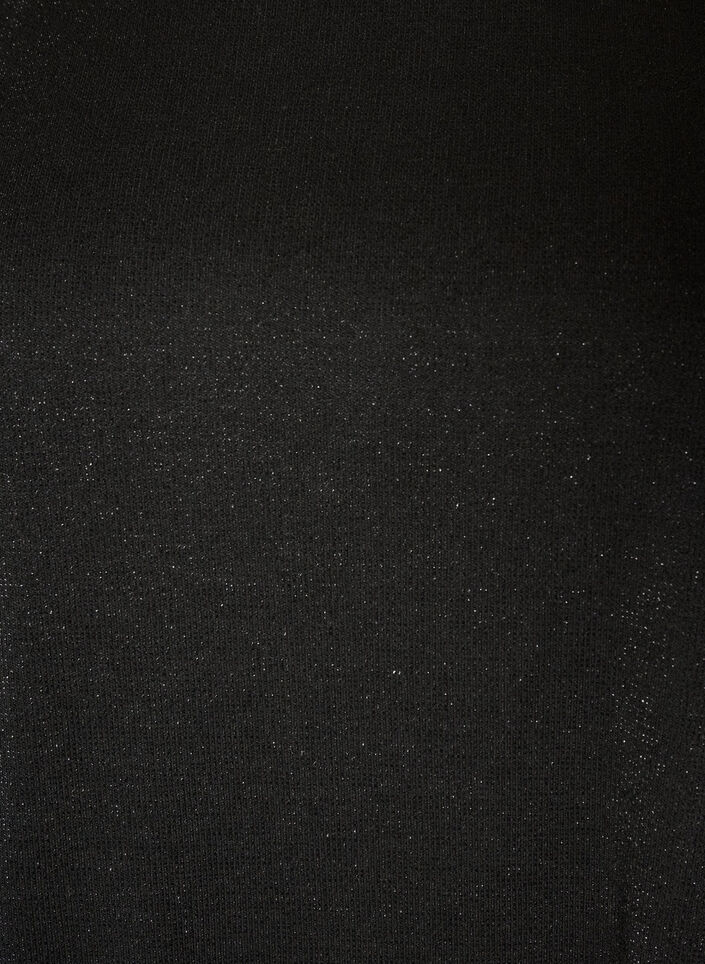 Kleid aus Jersey mit Glitzer und Spitzen, Schwarz, Packshot image number 2