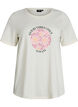 T-Shirt mit Print, Vanille, Packshot image number 0