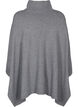 Poncho mit hohem Kragen, Medium Grey Melange, Packshot image number 1