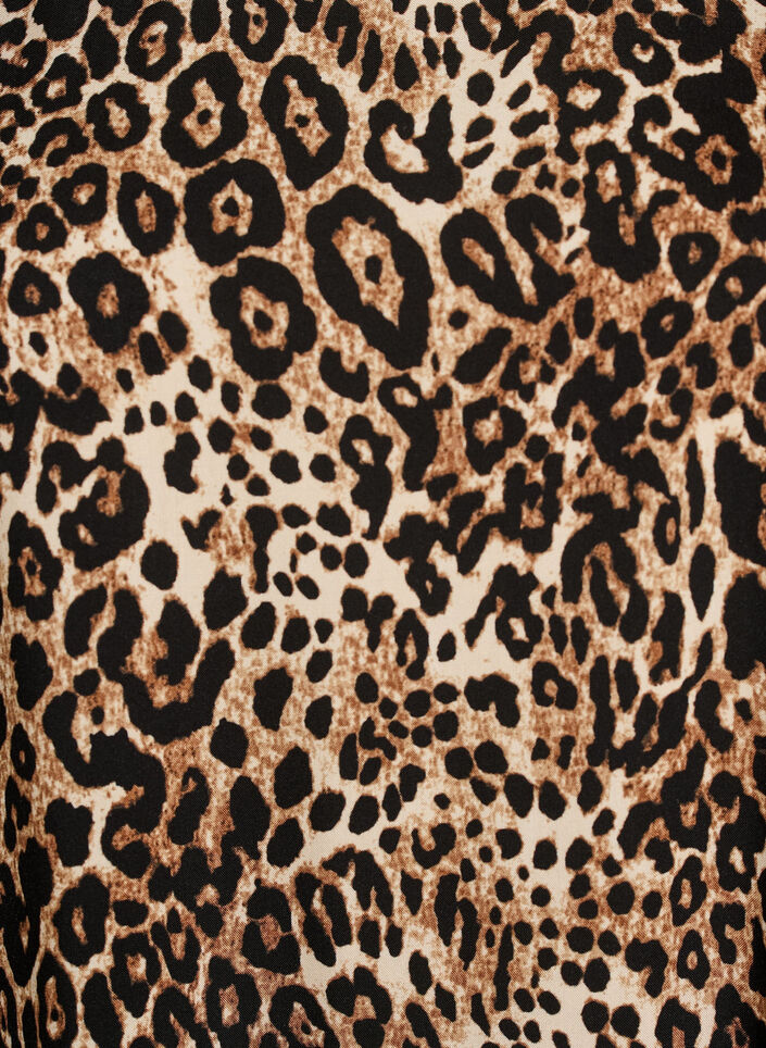 Kleid aus Viskose mit Schnittlinie, Braun, Packshot image number 2