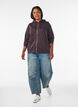 Kapuzensweatshirt mit Rei&szlig;verschluss und Taschen, Braun, Model image number 1