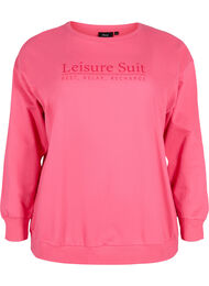 Sweatshirt aus Baumwolle mit aufgedrucktem Text, Hot P. w. Lesuire S., Packshot